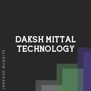 Daksh Mittal Technology | Indexof
