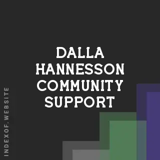Dalla Hannesson Community Support | Indexof