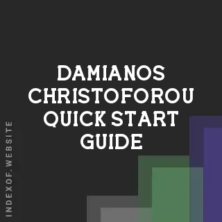 Damianos Christoforou Quick Start Guide | Indexof