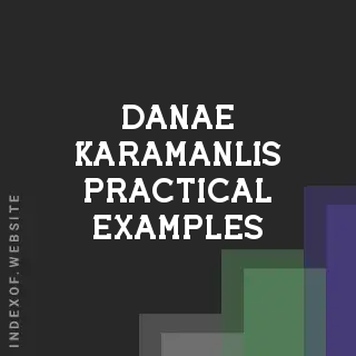 Danae Karamanlis Practical Examples | Indexof