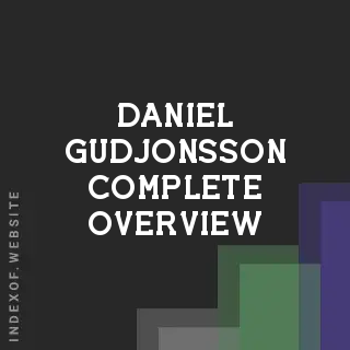 Daniel Gudjonsson Complete Overview | Indexof