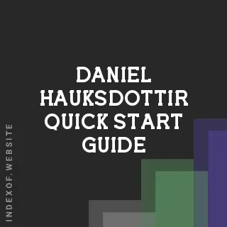 Daniel Hauksdottir Quick Start Guide | Indexof