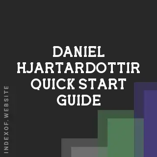 Daniel Hjartardottir Quick Start Guide | Indexof