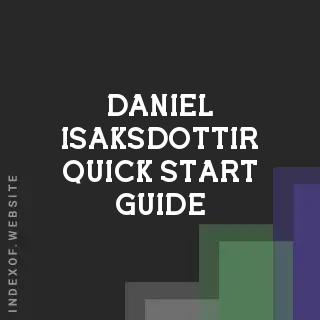 Daniel Isaksdottir Quick Start Guide | Indexof