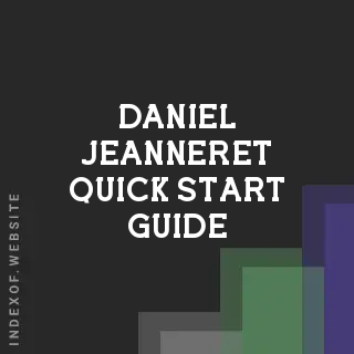 Daniel Jeanneret Quick Start Guide | Indexof