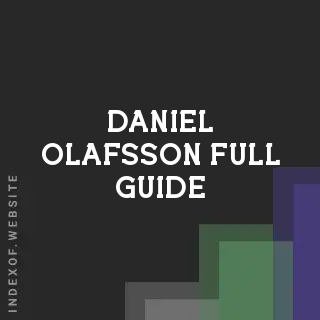 Daniel Olafsson Full Guide | Indexof