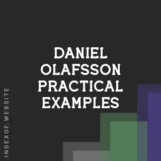 Daniel Olafsson Practical Examples | Indexof