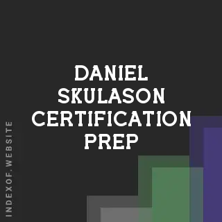 Daniel Skulason Certification Prep | Indexof