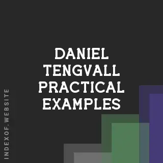 Daniel Tengvall Practical Examples | Indexof