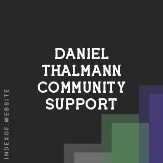 Daniel Thalmann Community Support | Indexof