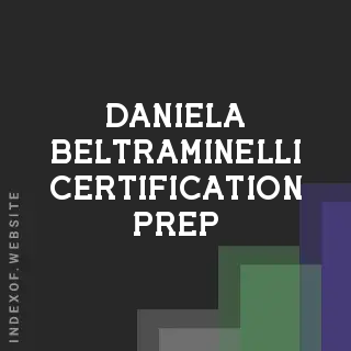 Daniela Beltraminelli Certification Prep | Indexof
