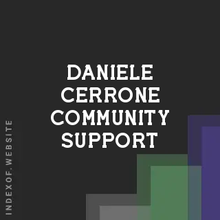 Daniele Cerrone Community Support | Indexof