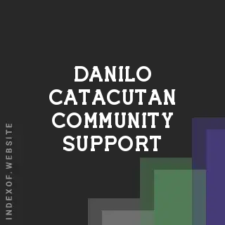 Danilo Catacutan Community Support | Indexof