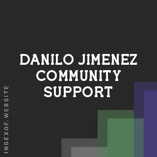 Danilo Jimenez Community Support | Indexof