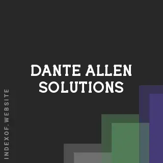 Dante Allen Solutions | Indexof