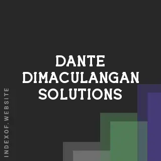Dante Dimaculangan Solutions | Indexof