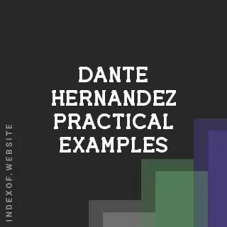 Dante Hernandez Practical Examples | Indexof