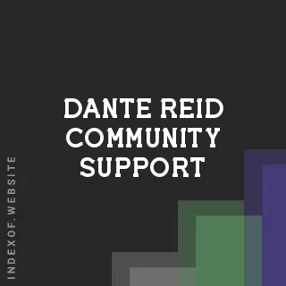 Dante Reid Community Support | Indexof