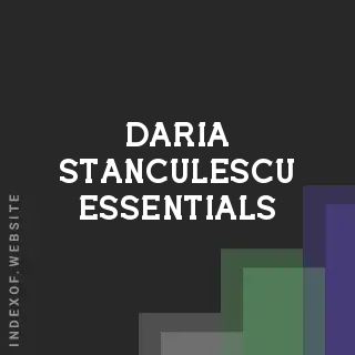 Daria Stanculescu Essentials | Indexof