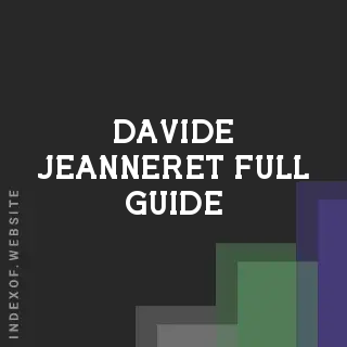 Davide Jeanneret Full Guide | Indexof