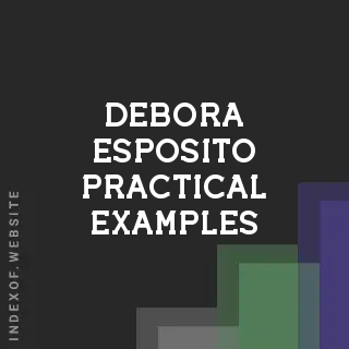 Debora Esposito Practical Examples | Indexof