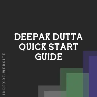 Deepak Dutta Quick Start Guide | Indexof