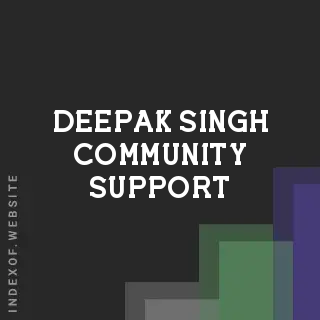 Deepak Singh Community Support | Indexof