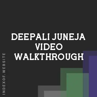 Deepali Juneja Video Walkthrough | Indexof