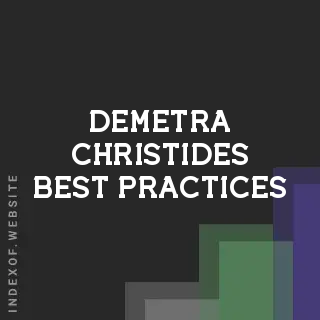 Demetra Christides Best Practices | Indexof