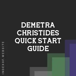 Demetra Christides Quick Start Guide | Indexof
