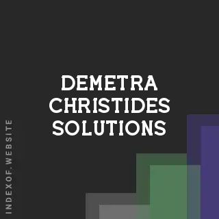 Demetra Christides Solutions | Indexof