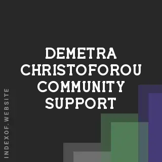 Demetra Christoforou Community Support | Indexof