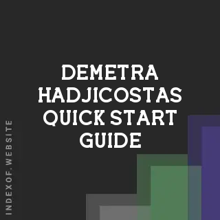 Demetra Hadjicostas Quick Start Guide | Indexof