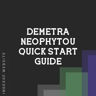 Demetra Neophytou Quick Start Guide | Indexof
