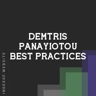 Demtris Panayiotou Best Practices | Indexof