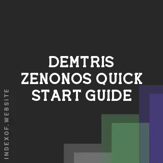 Demtris Zenonos Quick Start Guide | Indexof