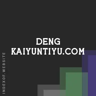 deng-kaiyuntiyu.com by Kristin Jonsdottir site -  Indexof