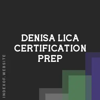 Denisa Lica Certification Prep | Indexof
