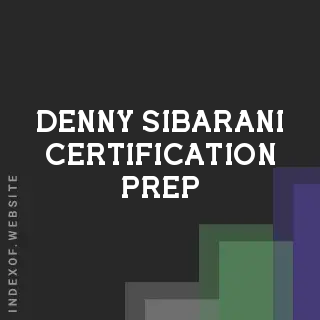 Denny Sibarani Certification Prep | Indexof