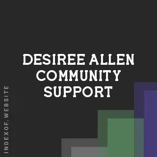 Desiree Allen Community Support | Indexof