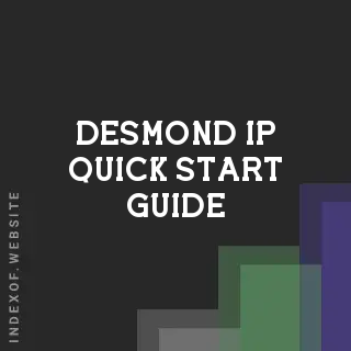Desmond Ip Quick Start Guide | Indexof