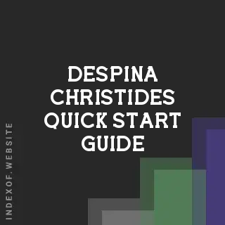 Despina Christides Quick Start Guide | Indexof