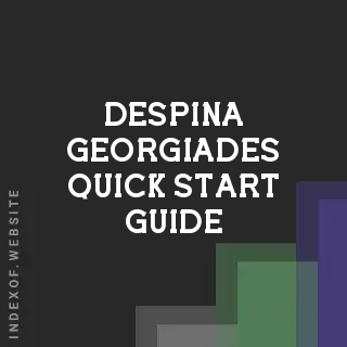 Despina Georgiades Quick Start Guide | Indexof