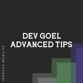 Dev Goel Advanced Tips | Indexof