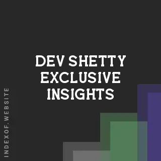 Dev Shetty Exclusive Insights | Indexof