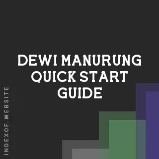 Dewi Manurung Quick Start Guide | Indexof