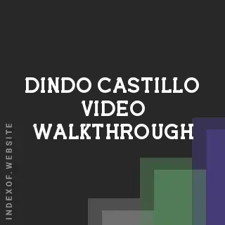 Dindo Castillo Video Walkthrough | Indexof