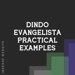 Dindo Evangelista Practical Examples | Indexof