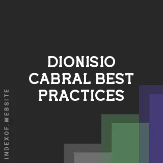 Dionisio Cabral Best Practices | Indexof