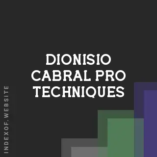 Dionisio Cabral Pro Techniques | Indexof